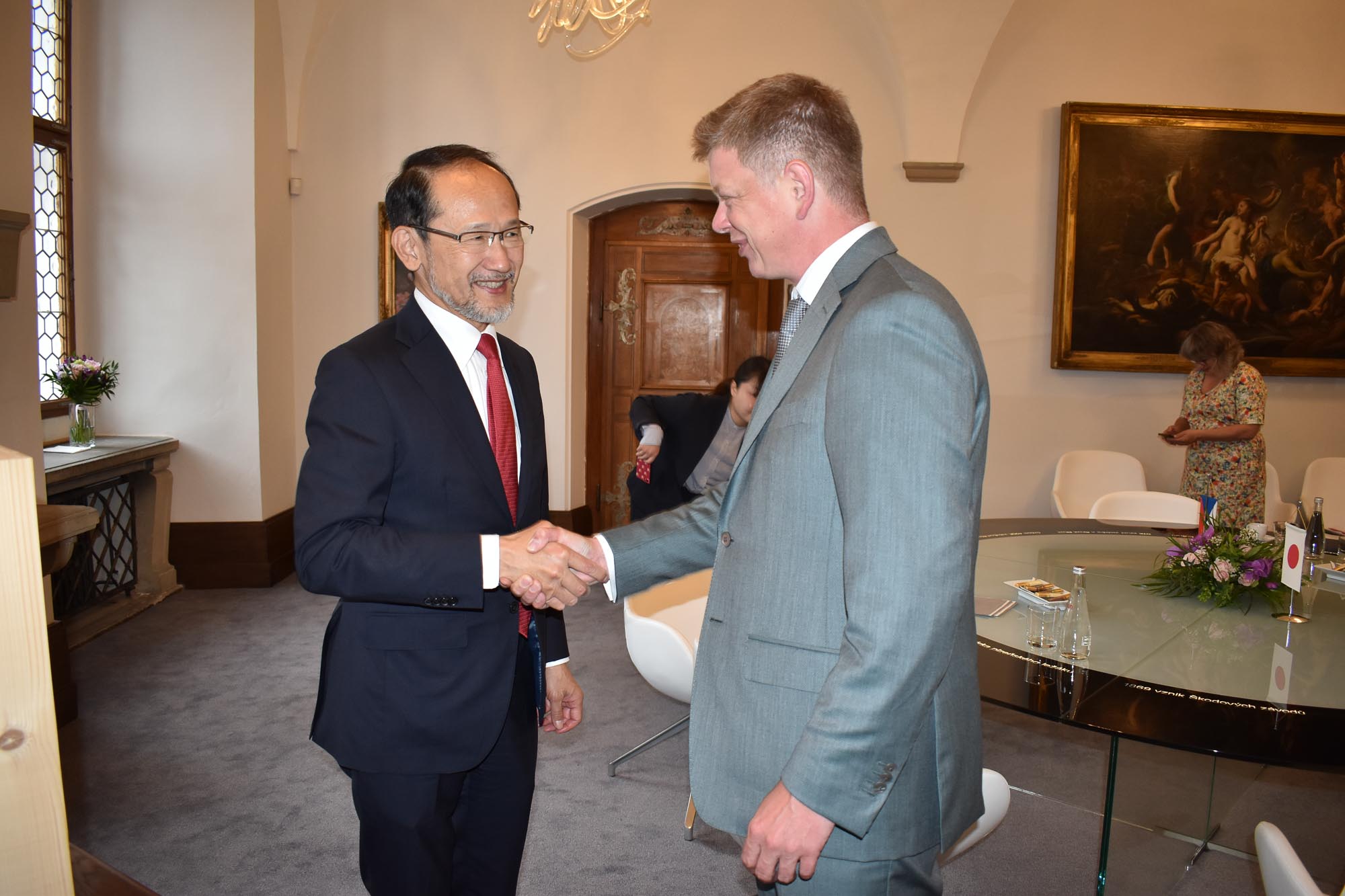 Velvyslanec Japonska Hideo Suzuki v Plzni
