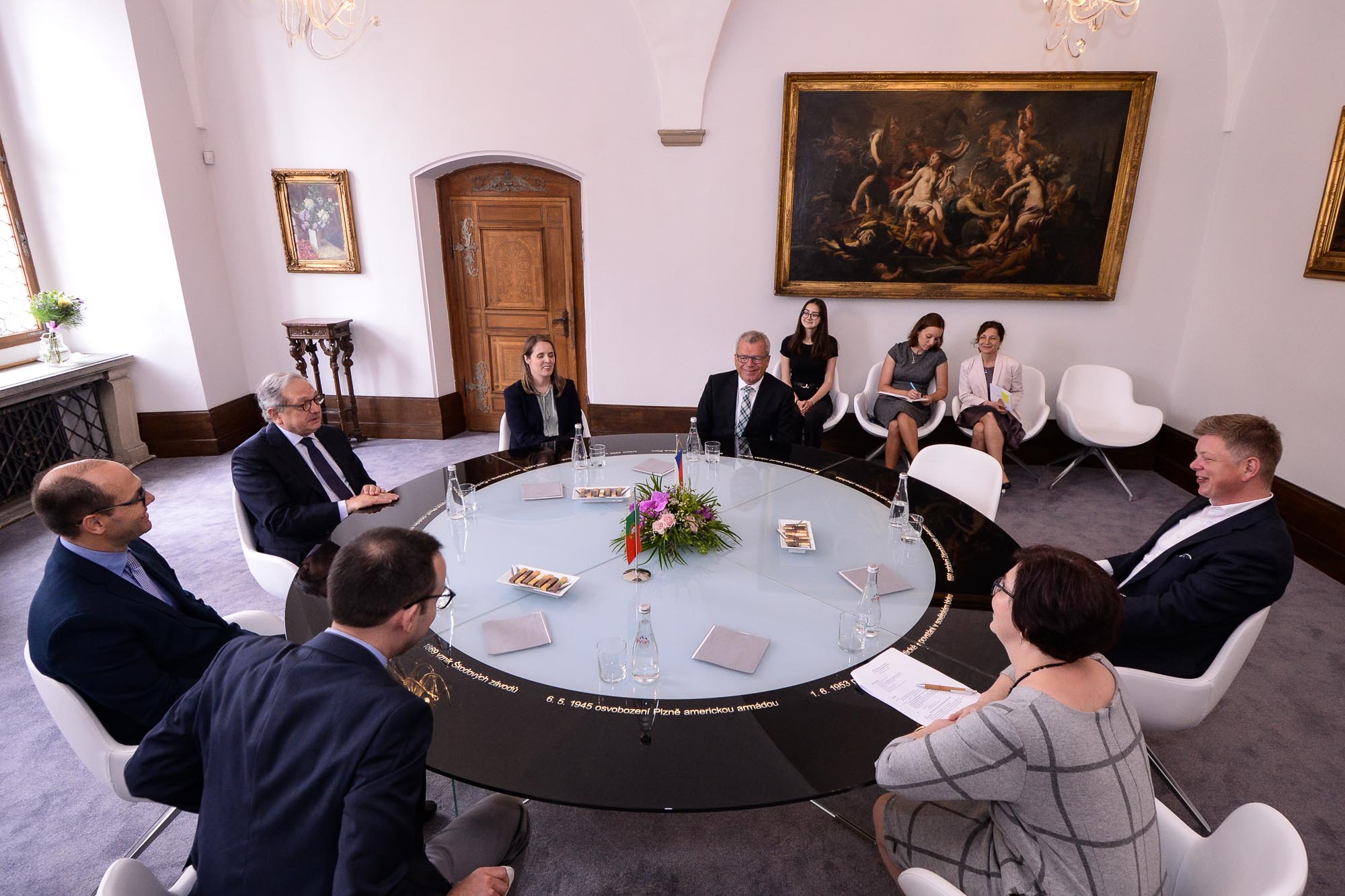 Velvyslanec Portugalska Luís de Almeida Sampaio v Plzni (foto: M. Pecuch, 25.5.2022)