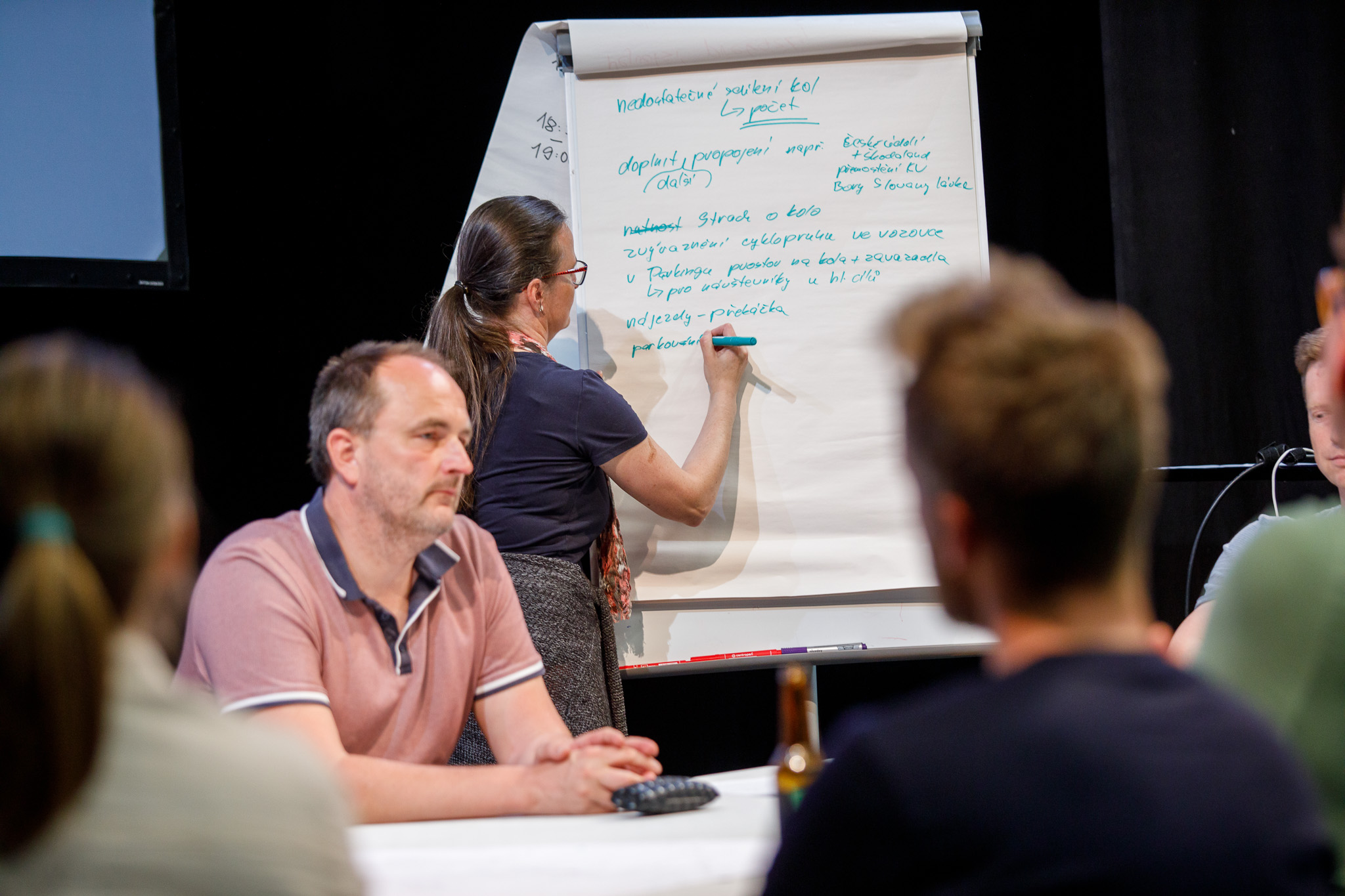 Veřejná diskuze a tisková konference k novému Cyklogenerelu v Plzni (foto: Centrum pro komunitní práci západní Čechy, 24.5.2022 / M. Pecuch, 27.5.2022)