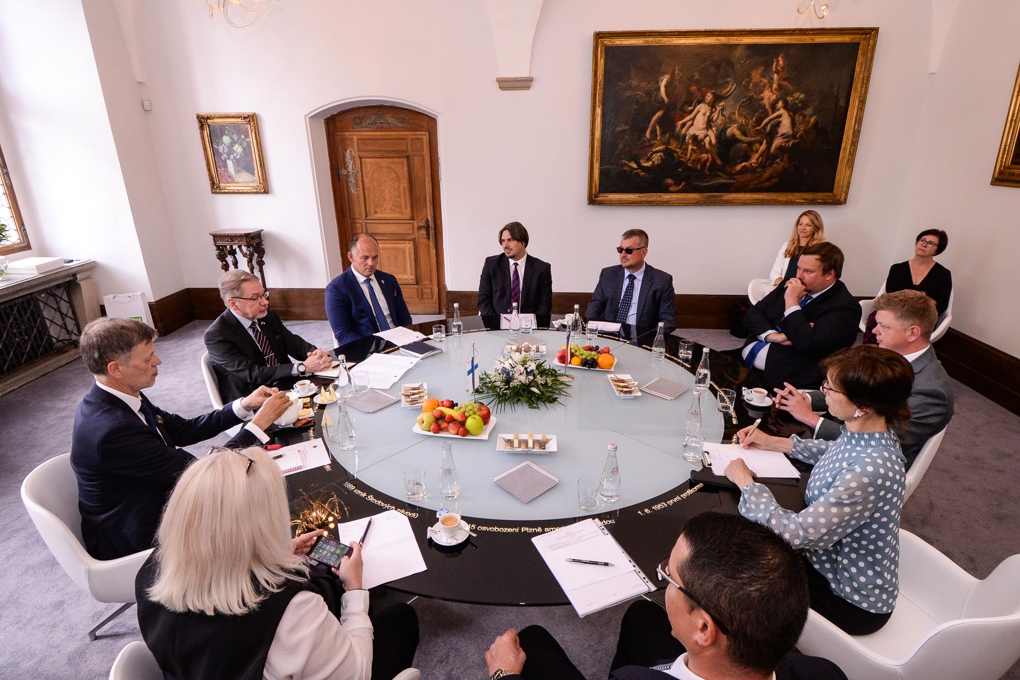 Velvyslanec Finské republiky pro Česko a Slovenko J. E. Jukka Pesola navštívil Plzeň (foto: M. Pecuch, 30.5.2022)