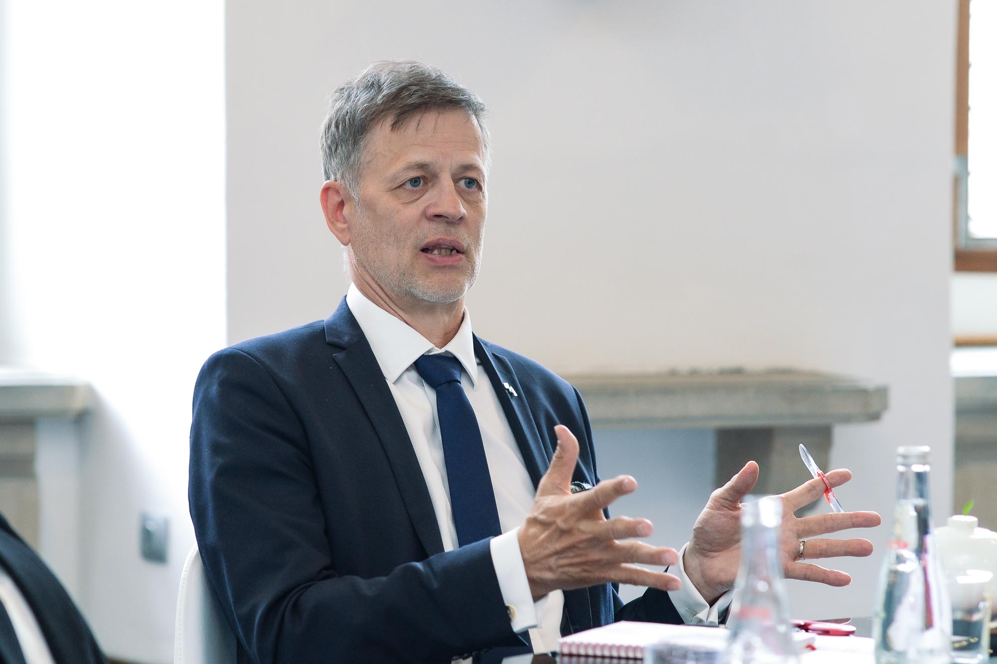 Velvyslanec Finské republiky pro Česko a Slovenko J. E. Jukka Pesola navštívil Plzeň (foto: M. Pecuch, 30.5.2022)