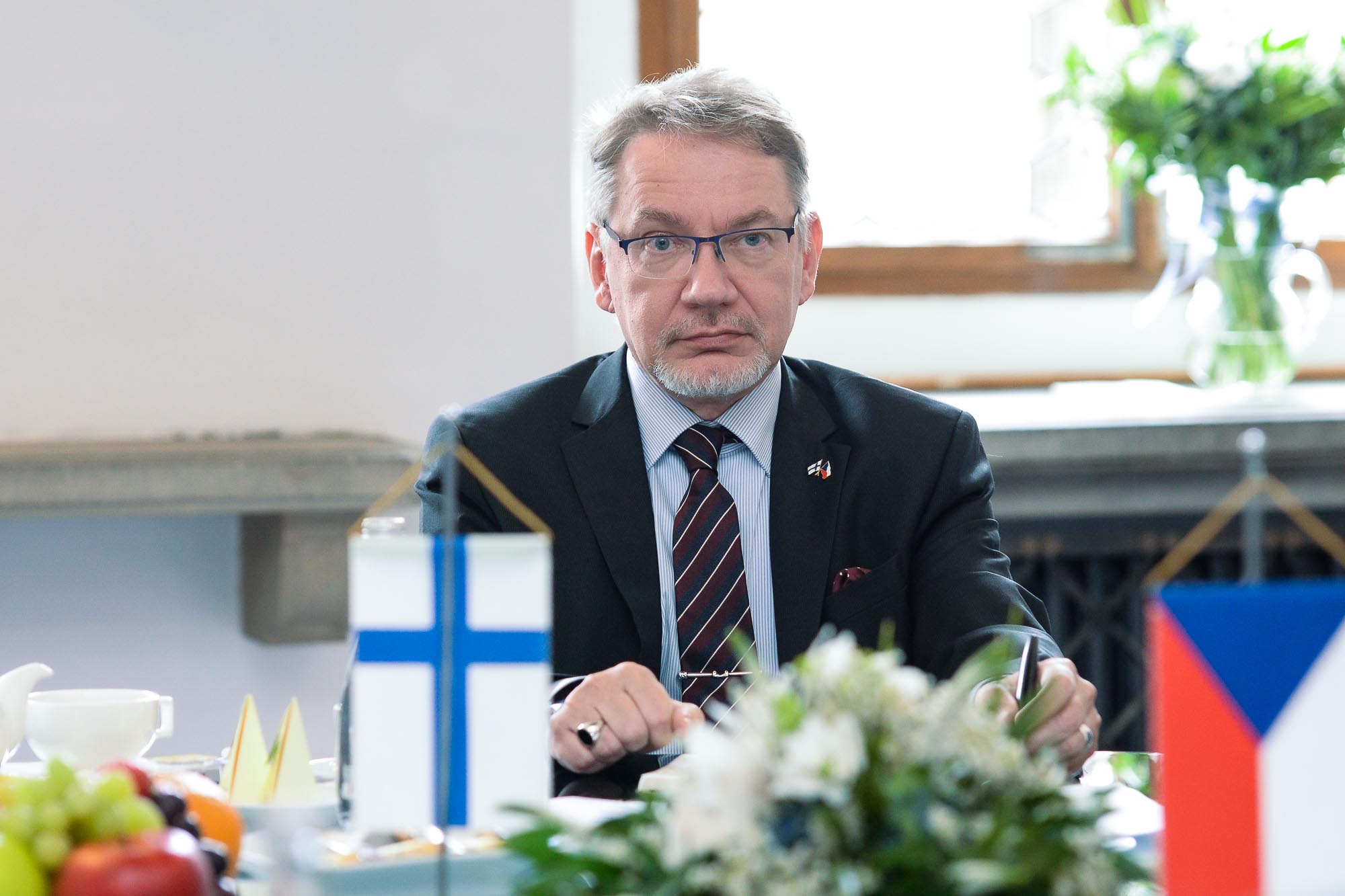 Velvyslanec Finské republiky pro Česko a Slovenko J. E. Jukka Pesola navštívil Plzeň (foto: M. Pecuch, 30.5.2022)