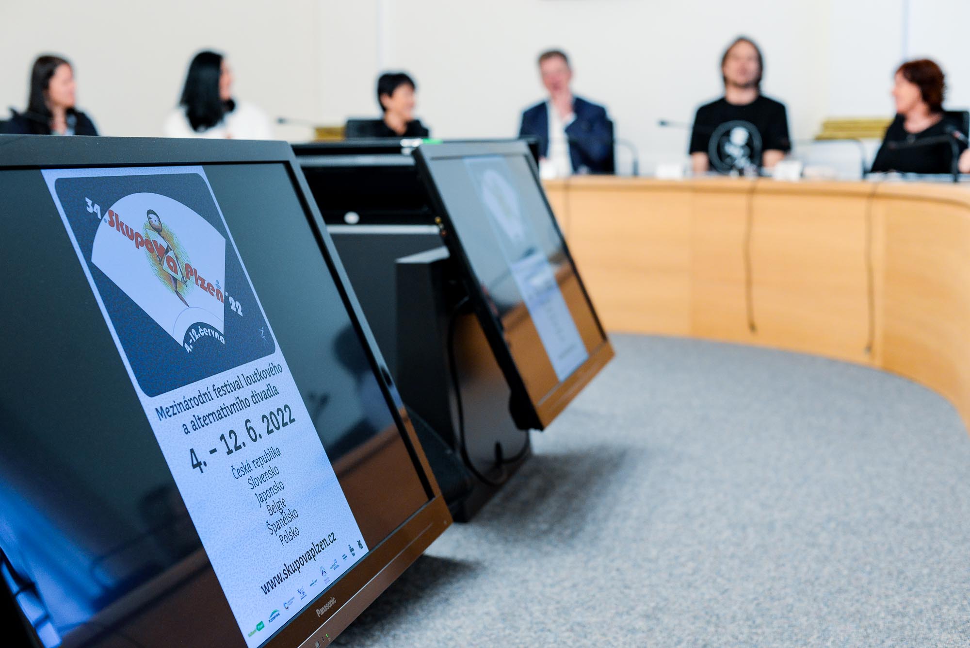 Loutkové Slovany (tisková konference, foto: M. Pecuch, 31.5.2022)