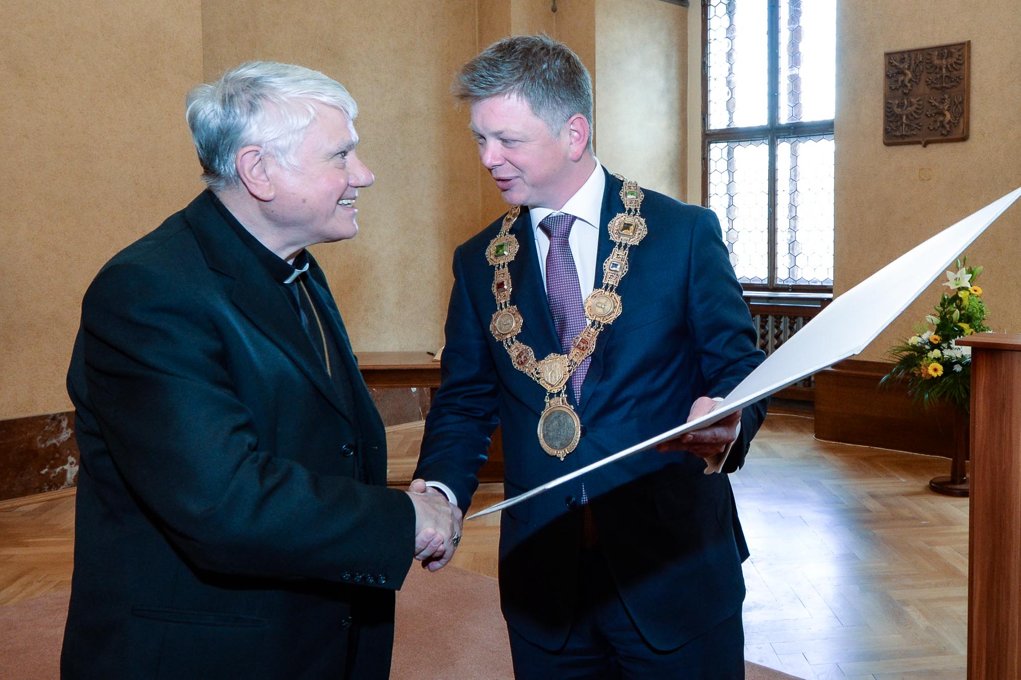 Prestižní Cenu 1. června obdržel duchovní Václav Malý (foto: M. Pecuch, 1.6.2022)