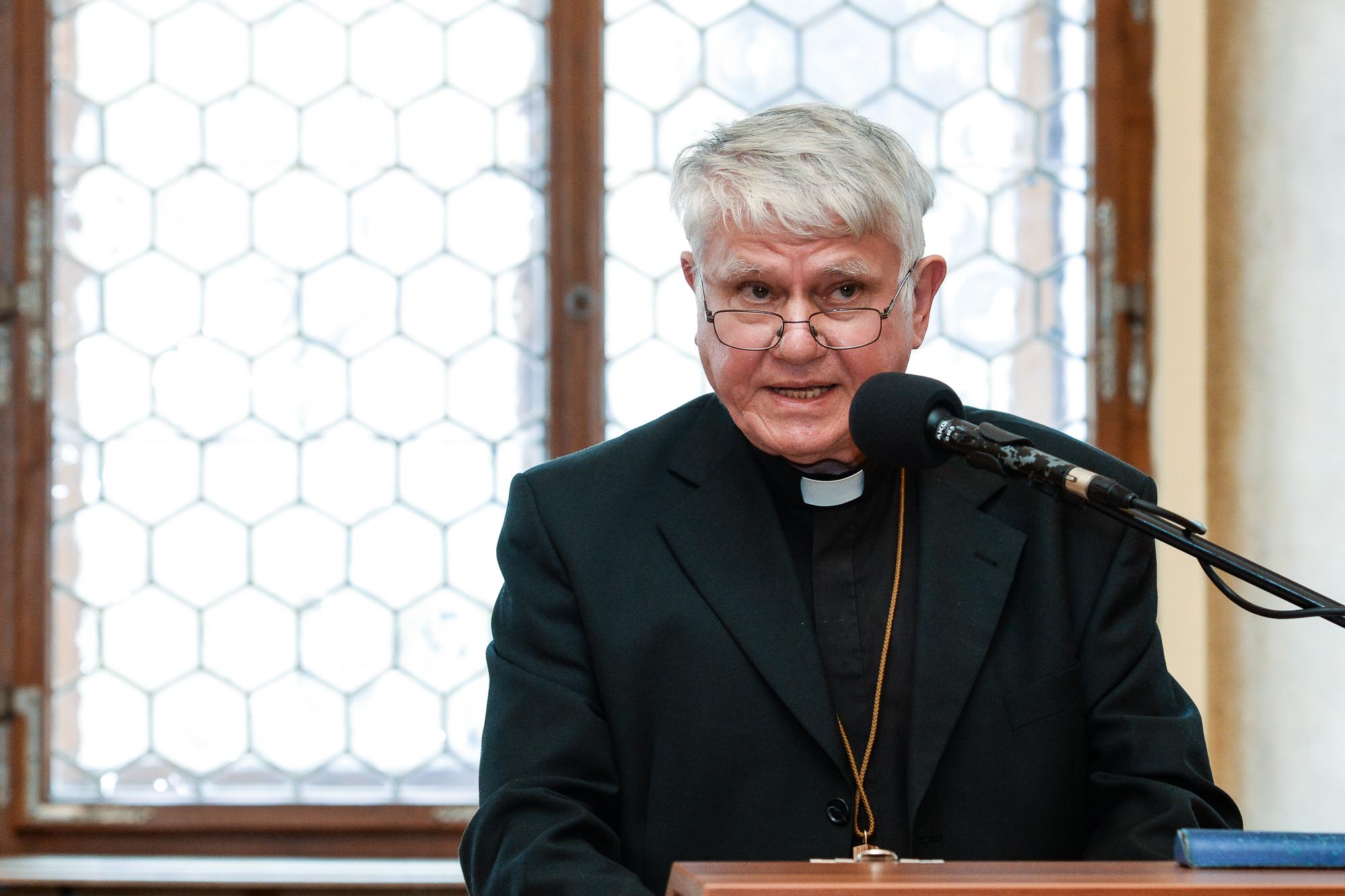 Prestižní Cenu 1. června obdržel duchovní Václav Malý (foto: M. Pecuch, 1.6.2022)