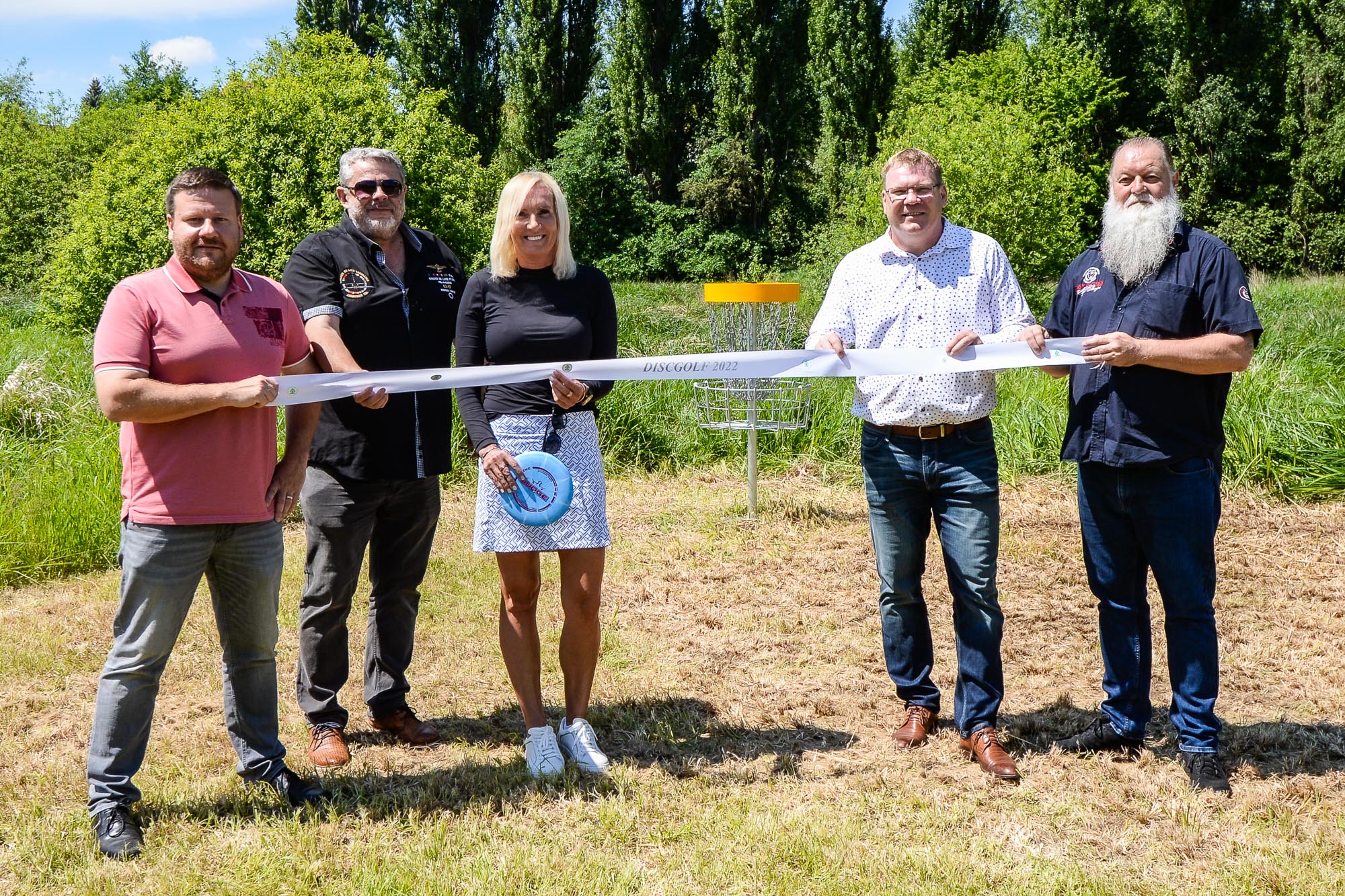 V Plzni vzniklo další discgolfové hřiště pod Škoda sport parkem (foto: M. Pecuch, 31.5.2022)