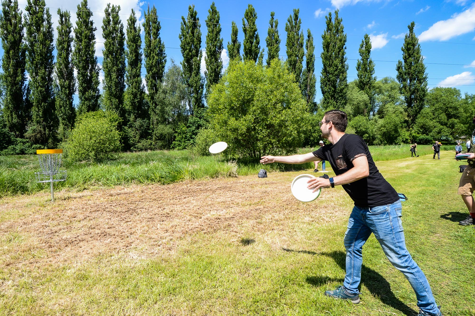 V Plzni vzniklo další discgolfové hřiště pod Škoda sport parkem (foto: M. Pecuch, 31.5.2022)
