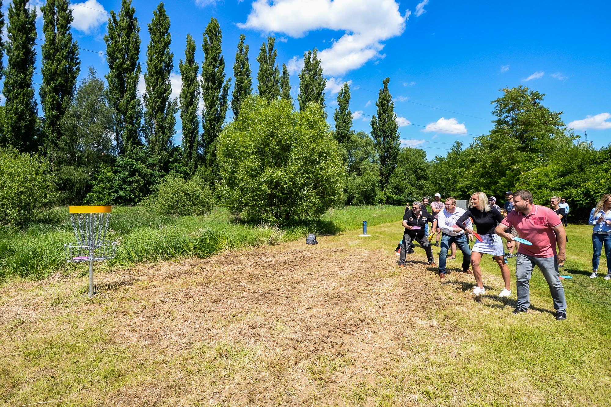 V Plzni vzniklo další discgolfové hřiště pod Škoda sport parkem (foto: M. Pecuch, 31.5.2022)