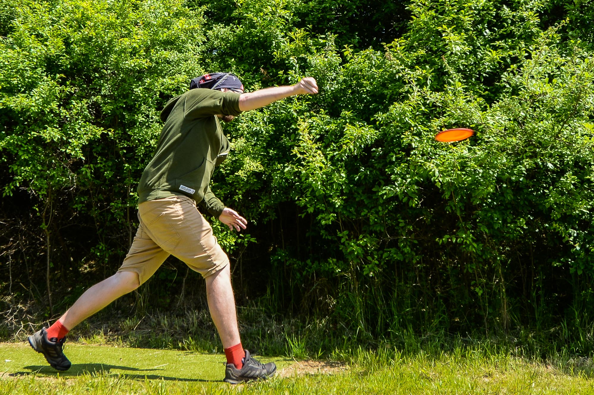 V Plzni vzniklo další discgolfové hřiště pod Škoda sport parkem (foto: M. Pecuch, 31.5.2022)