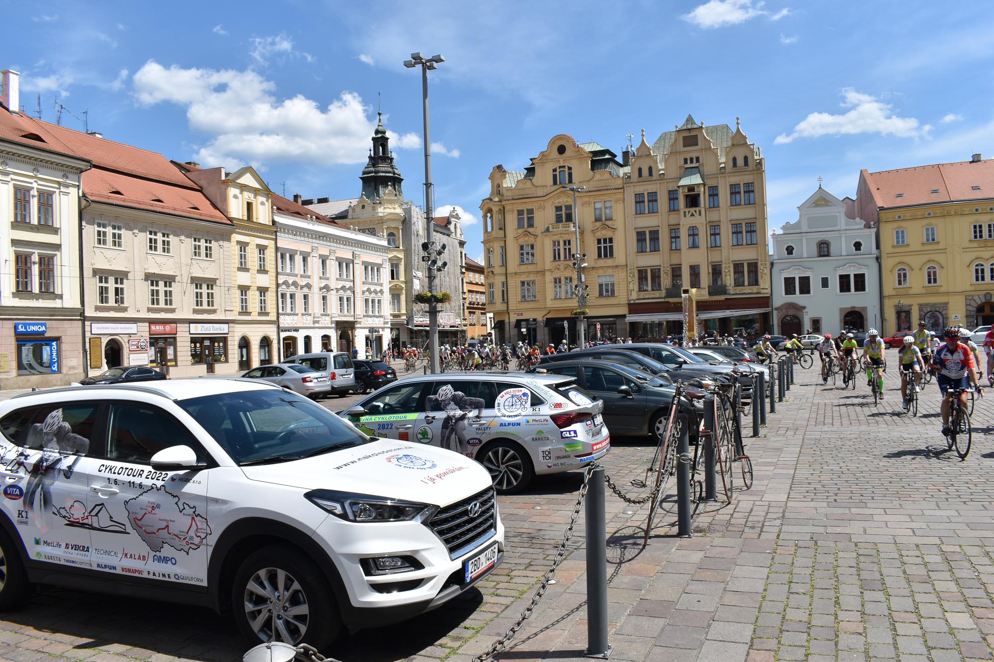 Cyklotour vybírá peníze na onkologicky nemocné děti (foto: A. Jarošová, 2.6.2022)