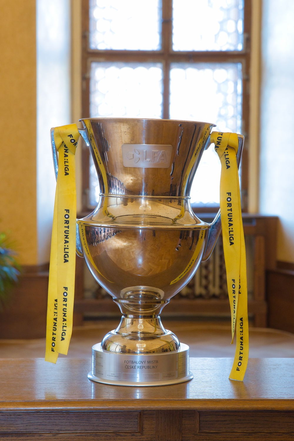 Za získání nejvyššího titulu v tuzemské fotbalové extralize a reprezentaci západočeské metropole v České republice i zahraničí poděkovalo vedení města Plzně ve čtvrtek 23. června 2022 hráčům i vedení klubu FC Viktoria Plzeň. Při slavnostním setkání v obřadní síni plzeňské radnice předali primátor Pavel Šindelář a jeho náměstek David Šlouf zástupcům klubu symbolický šek ve výši 300 tisíc korun, který představuje finanční dotaci pro Viktorii Plzeň – fotbal, z. s., na podporu mládežnických družstev plzeňské Viktorie. FC Viktoria Plzeň získala v letošním ročníku Fortuna ligy svůj šestý mistrovský titul a celkově je druhým nejúspěšnějším klubem v republice v počtu získaných vítězství. (foto: R. Muchka, 23.6.2022)