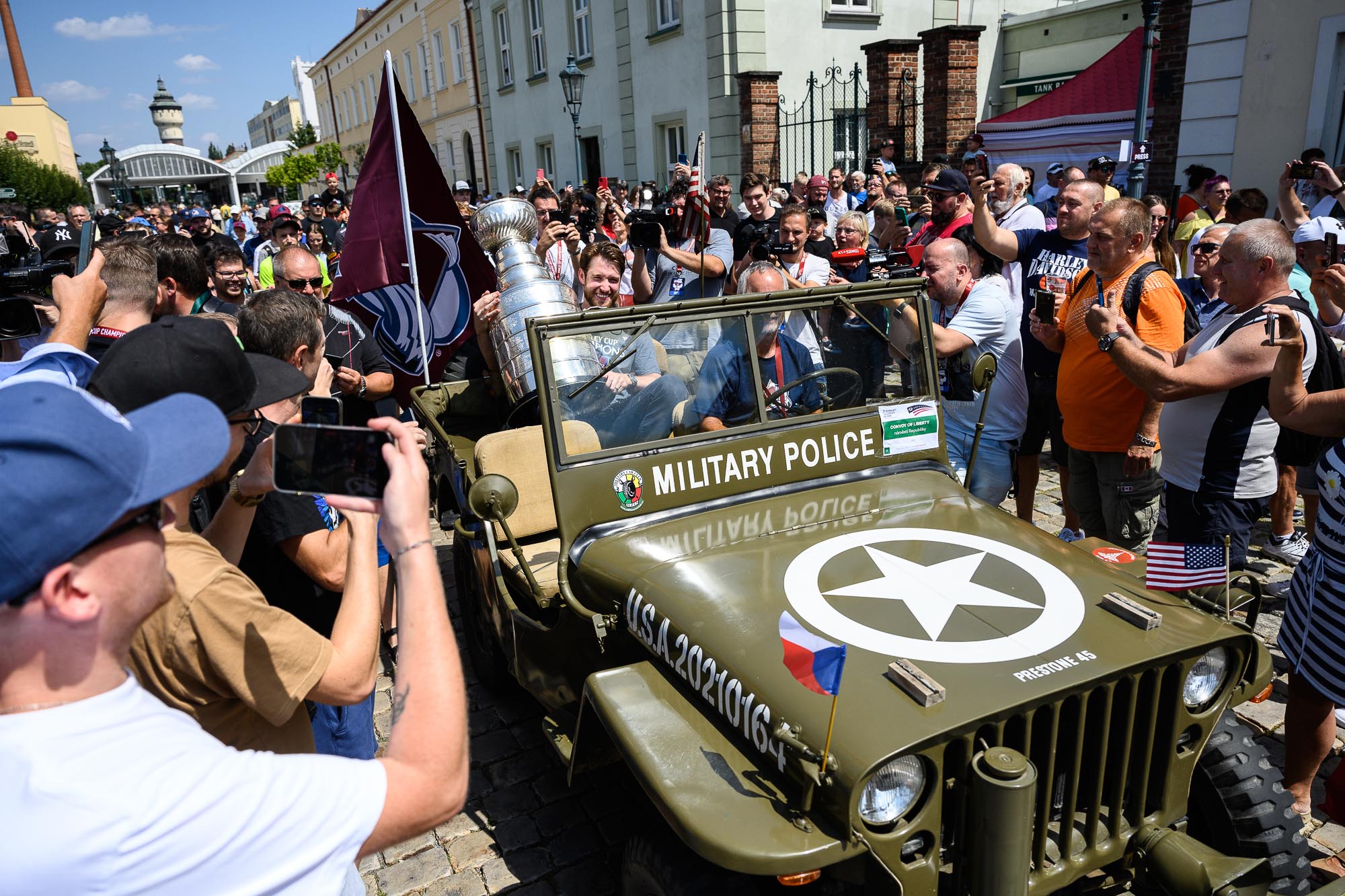 Pavel Francouz přivezl do Plzně Stanley Cup (foto: V. Vecka, 22.7.2022)
