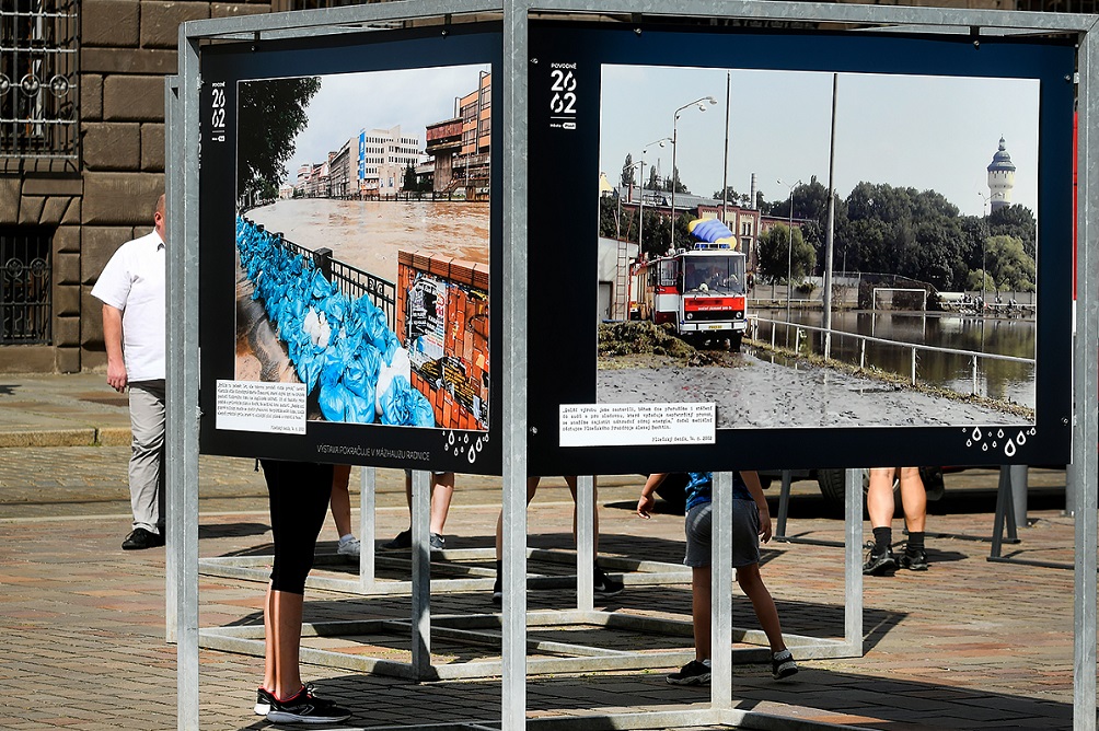 Plzeňané po dvaceti letech vzpomínali na velké povodně (foto: M. Chaloupka, 11.8.2022)