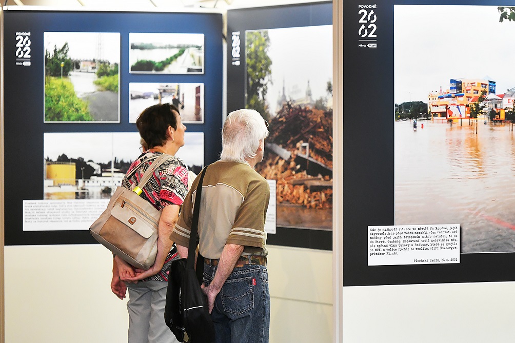 Plzeňané po dvaceti letech vzpomínali na velké povodně (foto: M. Chaloupka, 11.8.2022)