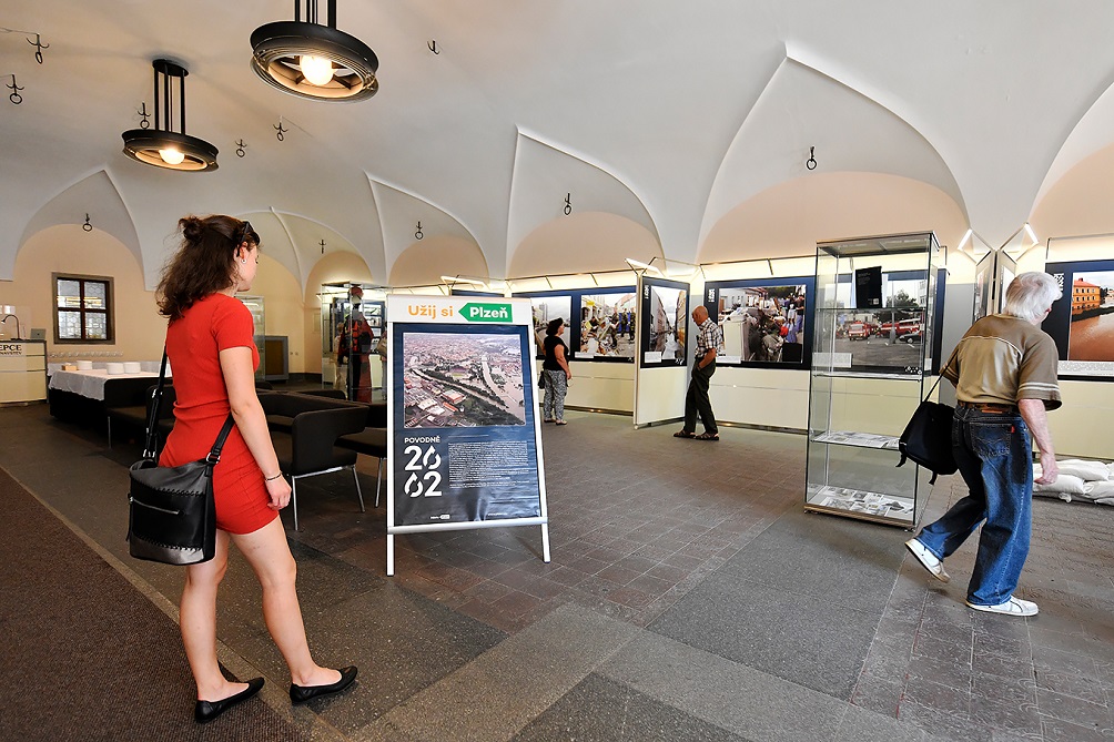 Plzeňané po dvaceti letech vzpomínali na velké povodně (foto: M. Chaloupka, 11.8.2022)