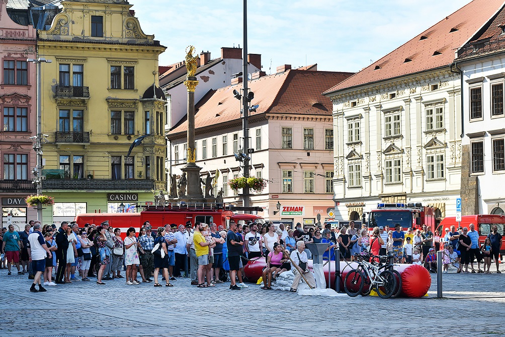 Plzeňané po dvaceti letech vzpomínali na velké povodně (foto: M. Chaloupka, 11.8.2022)