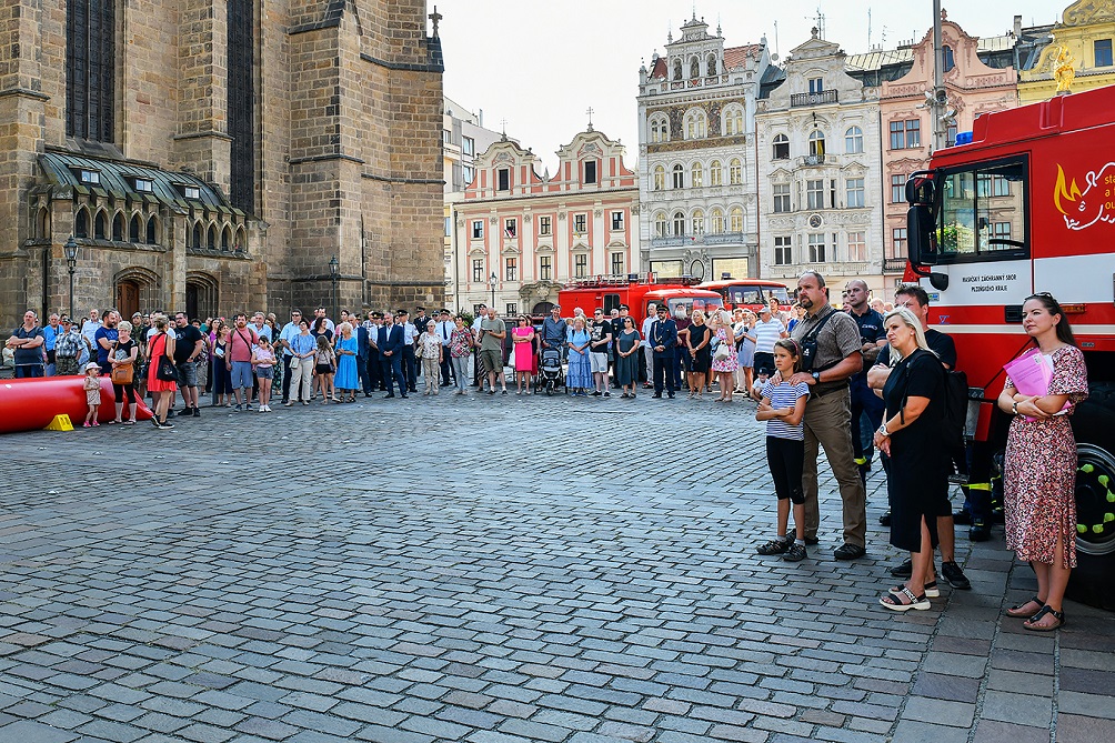 Plzeňané po dvaceti letech vzpomínali na velké povodně (foto: M. Chaloupka, 11.8.2022)