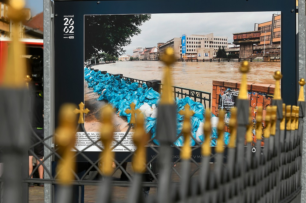 Plzeňané po dvaceti letech vzpomínali na velké povodně (foto: M. Chaloupka, 11.8.2022)