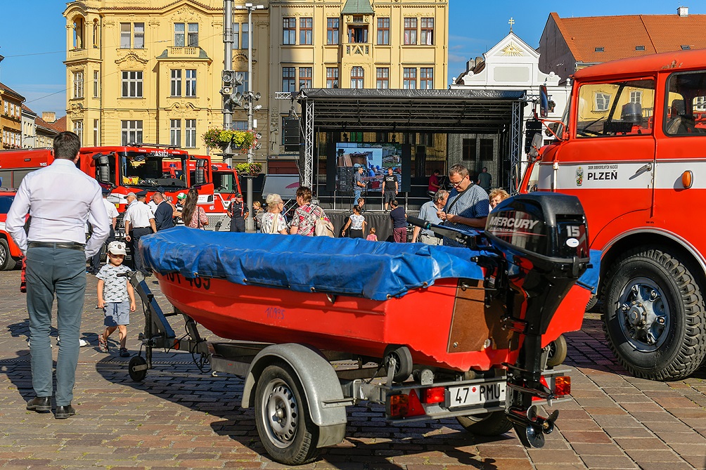 Plzeňané po dvaceti letech vzpomínali na velké povodně (foto: M. Chaloupka, 11.8.2022)