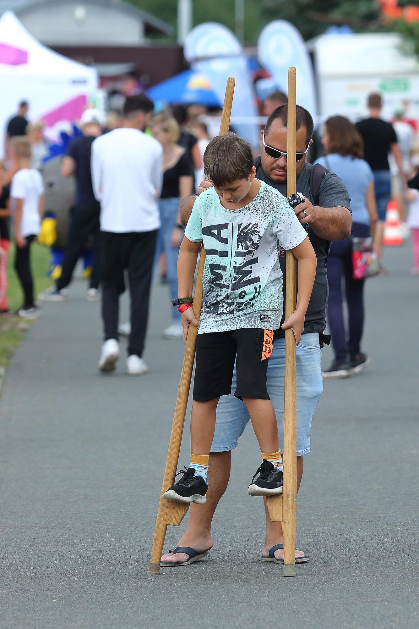 Úvodní víkend Sportmanie Plzeň 2022 poznamenal déšť (foto: Z. Vaiz, 20.8.2022)