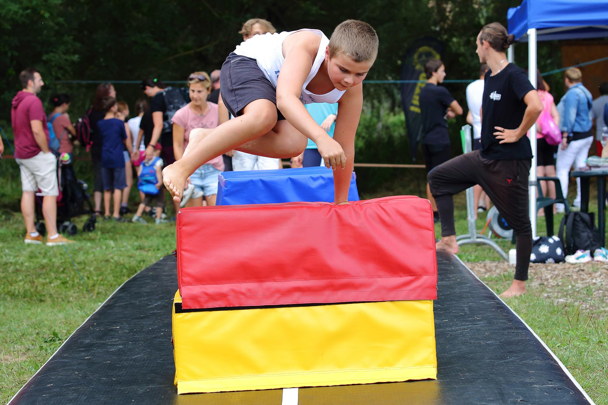 Úvodní víkend Sportmanie Plzeň 2022 poznamenal déšť (foto: Z. Vaiz, 20.8.2022)