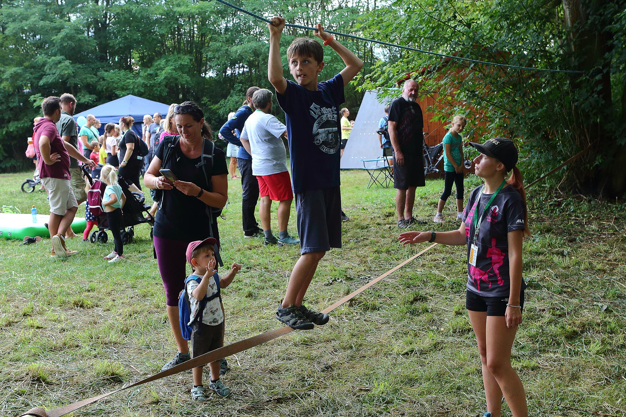 Úvodní víkend Sportmanie Plzeň 2022 poznamenal déšť (foto: Z. Vaiz, 20.8.2022)