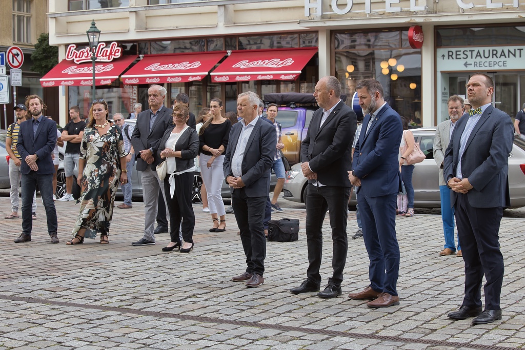 Město si připomnělo události 21. srpna 1968 (foto: R. Muchka, 21.8.2022)