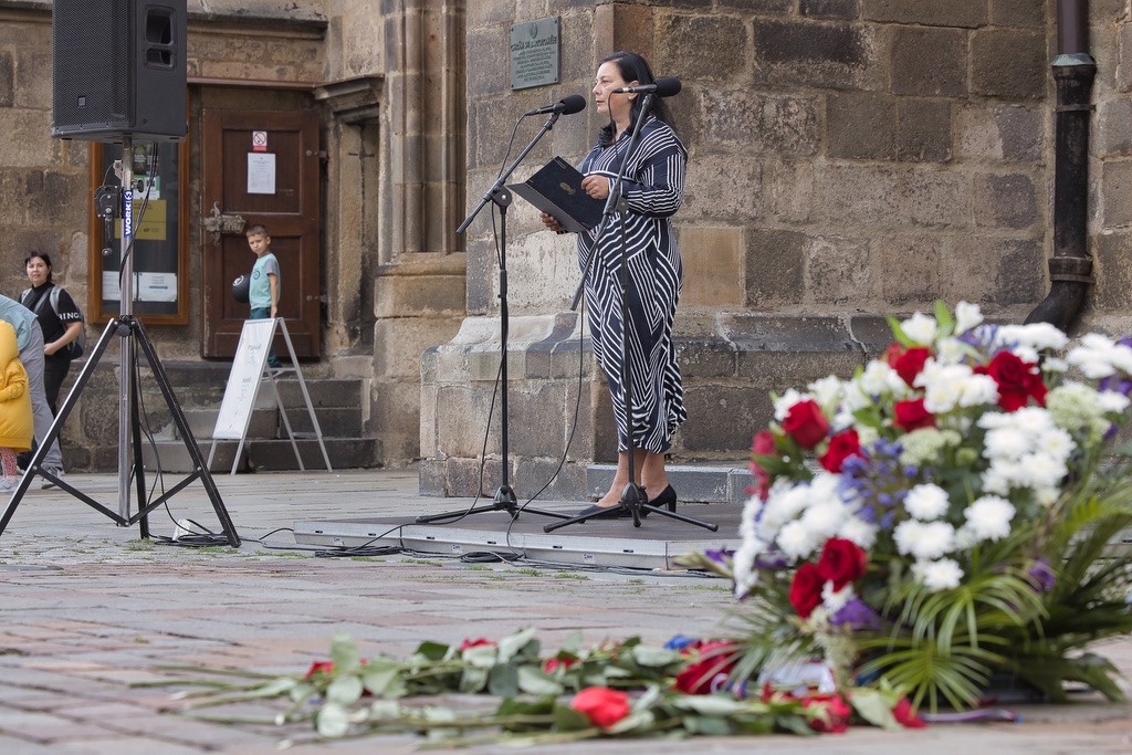 Město si připomnělo události 21. srpna 1968 (foto: R. Muchka, 21.8.2022)