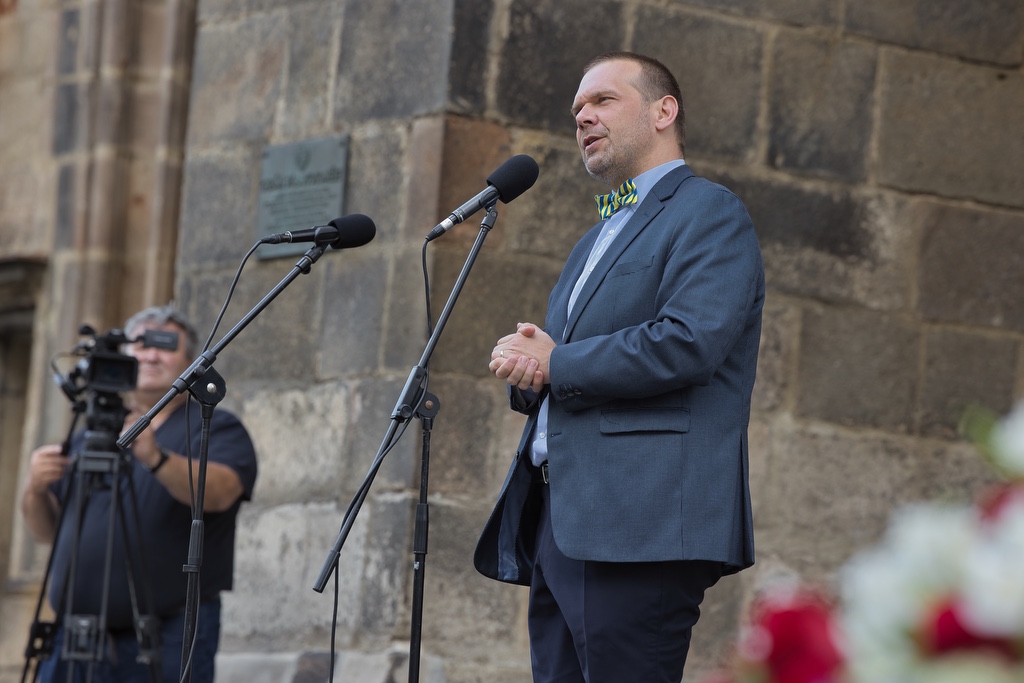 Město si připomnělo události 21. srpna 1968 (foto: R. Muchka, 21.8.2022)
