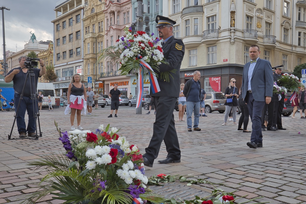 Město si připomnělo události 21. srpna 1968 (foto: R. Muchka, 21.8.2022)