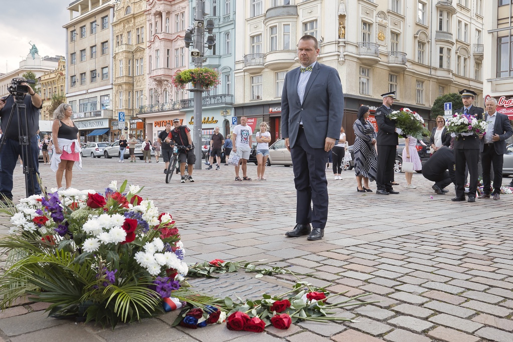 Město si připomnělo události 21. srpna 1968 (foto: R. Muchka, 21.8.2022)