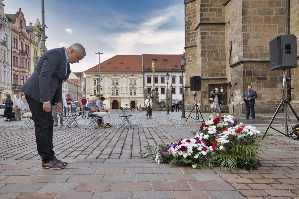 Město si připomnělo události 21. srpna 1968 (foto: R. Muchka, 21.8.2022)
