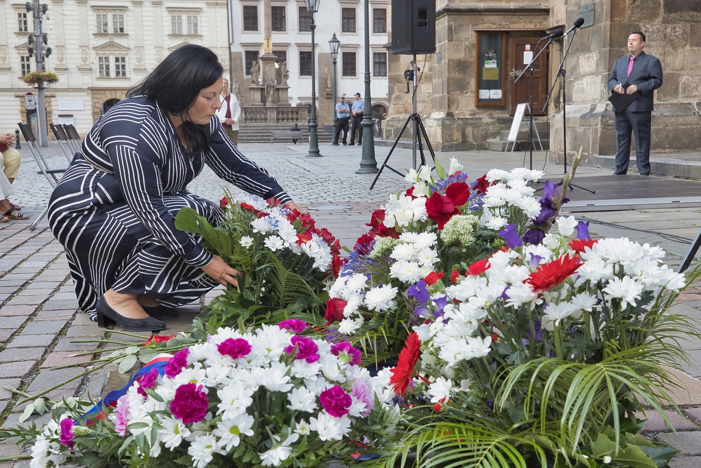 Město si připomnělo události 21. srpna 1968 (foto: R. Muchka, 21.8.2022)