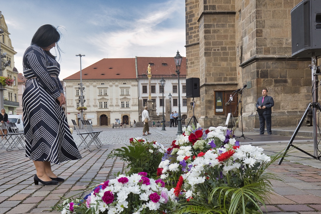Město si připomnělo události 21. srpna 1968 (foto: R. Muchka, 21.8.2022)