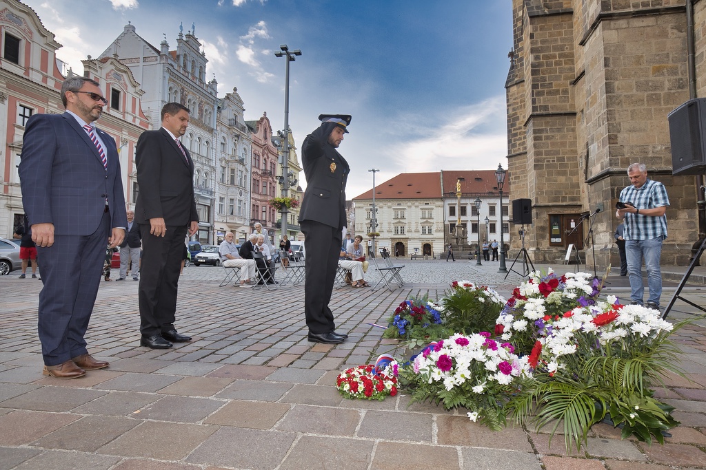 Město si připomnělo události 21. srpna 1968 (foto: R. Muchka, 21.8.2022)
