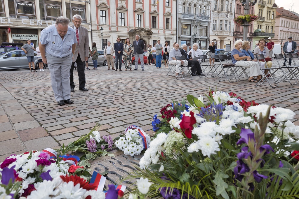 Město si připomnělo události 21. srpna 1968 (foto: R. Muchka, 21.8.2022)