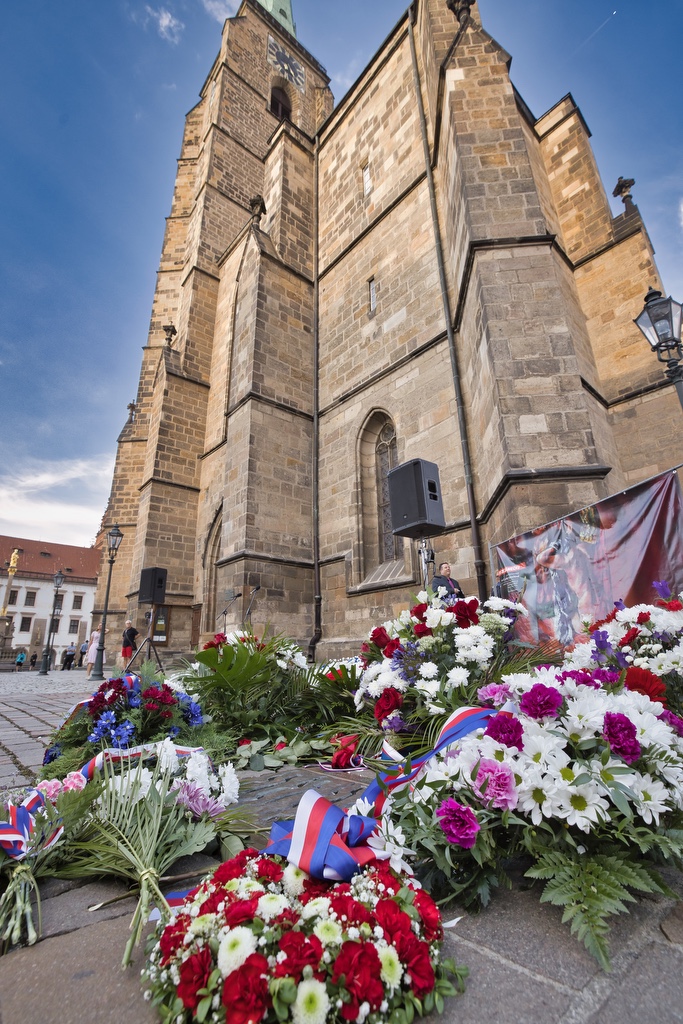 Město si připomnělo události 21. srpna 1968 (foto: R. Muchka, 21.8.2022)