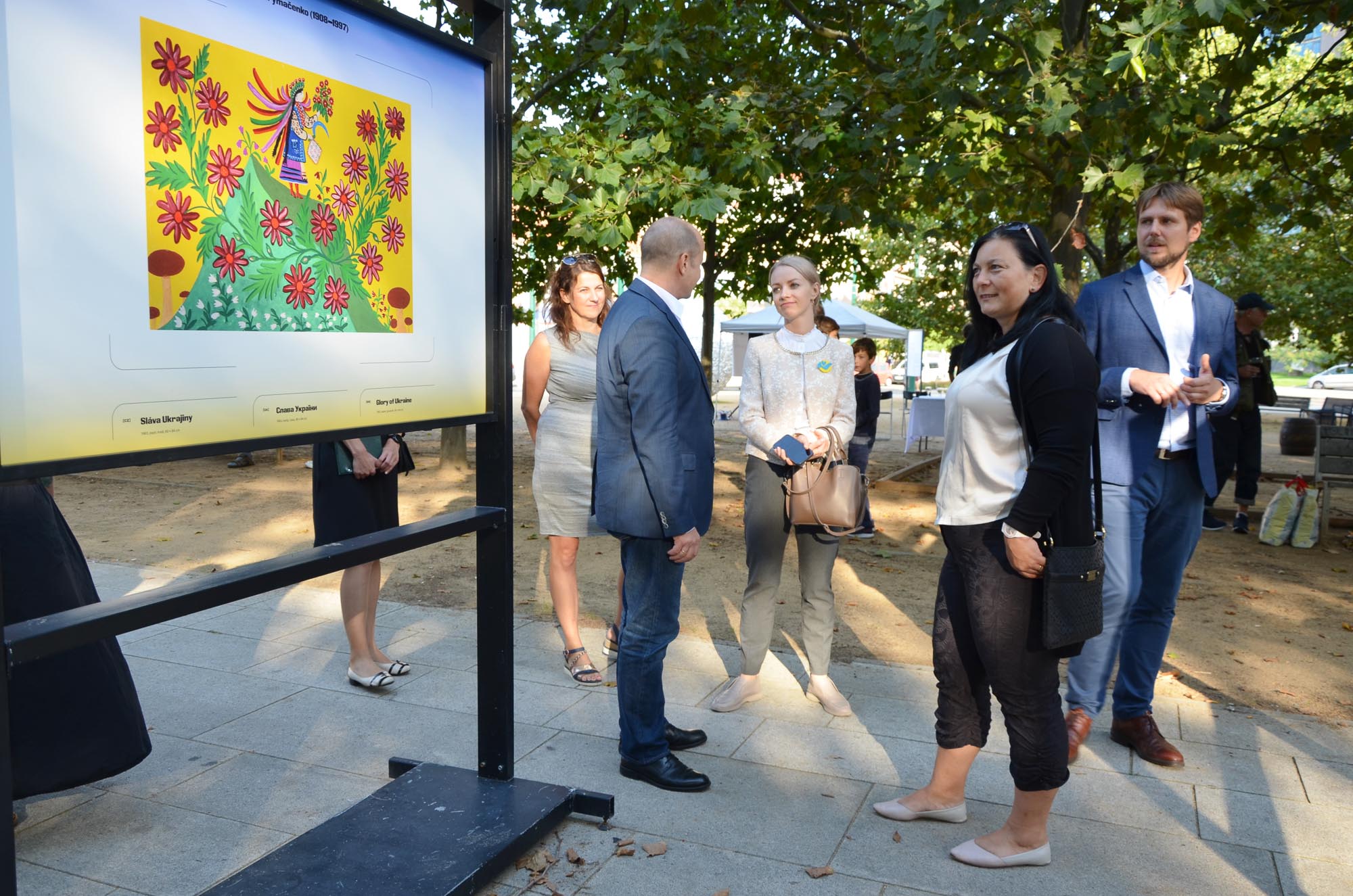 Výstava Ukrajinský svět Marie Prymačenko a koncert Karaimská hudební mapa (foto: E. Kriegerová, J. Engler, 30.8.2022)