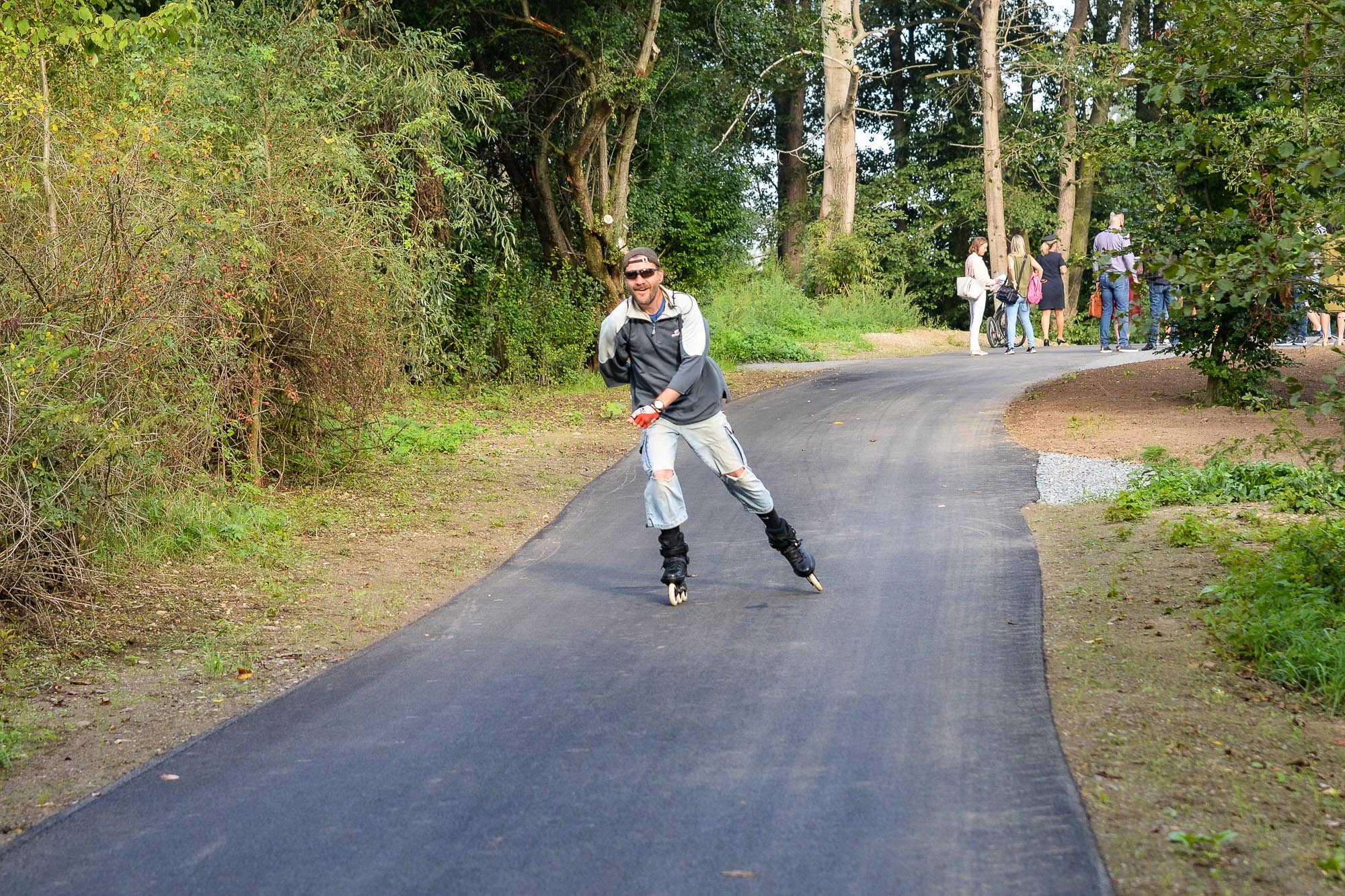 Nová cyklostezka podél Mže z Křimic do Malesic již slouží cyklistům (foto: M. Pecuch, 6.9.2022)