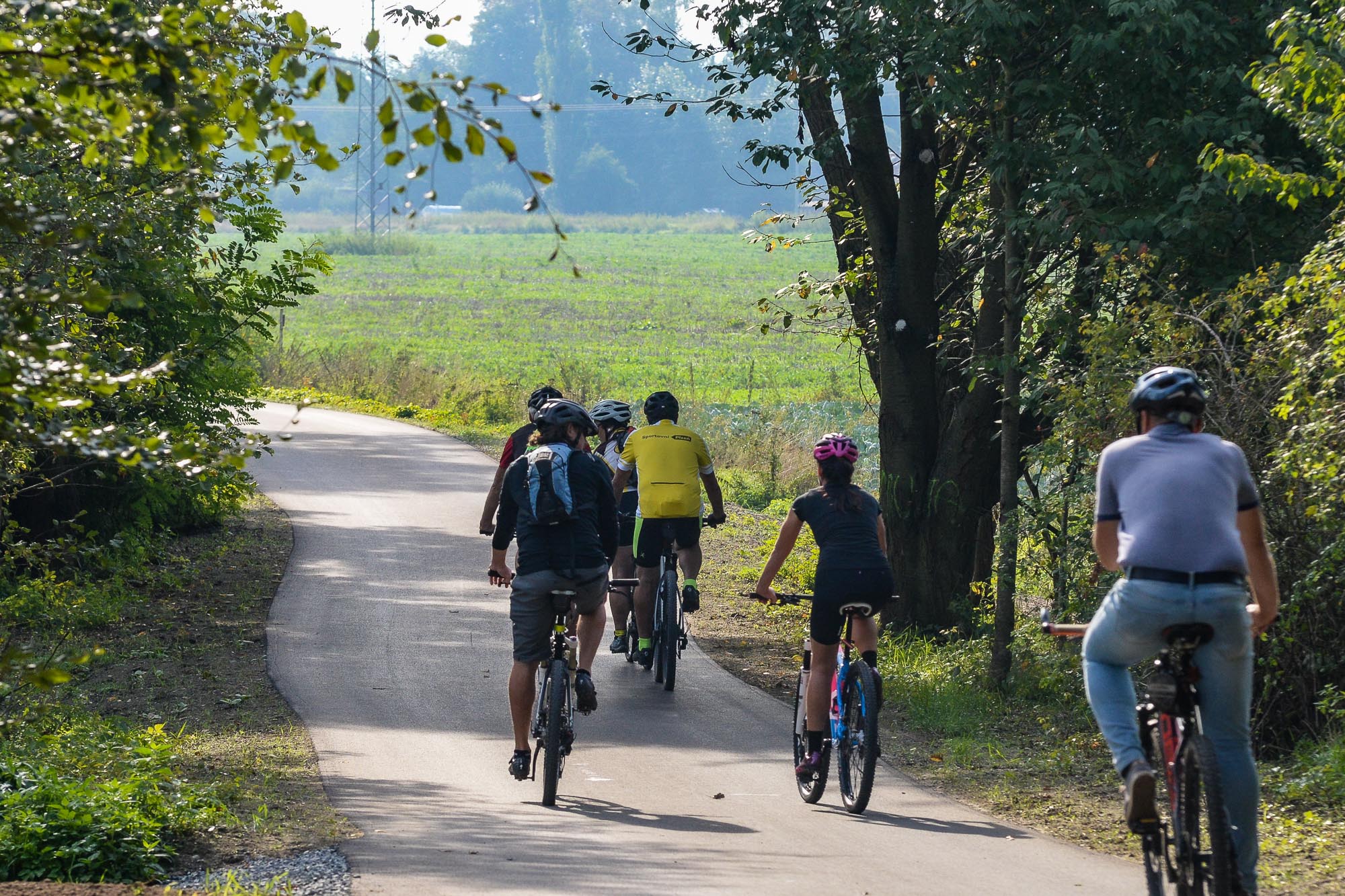 Nová cyklostezka podél Mže z Křimic do Malesic již slouží cyklistům (foto: M. Pecuch, 6.9.2022)