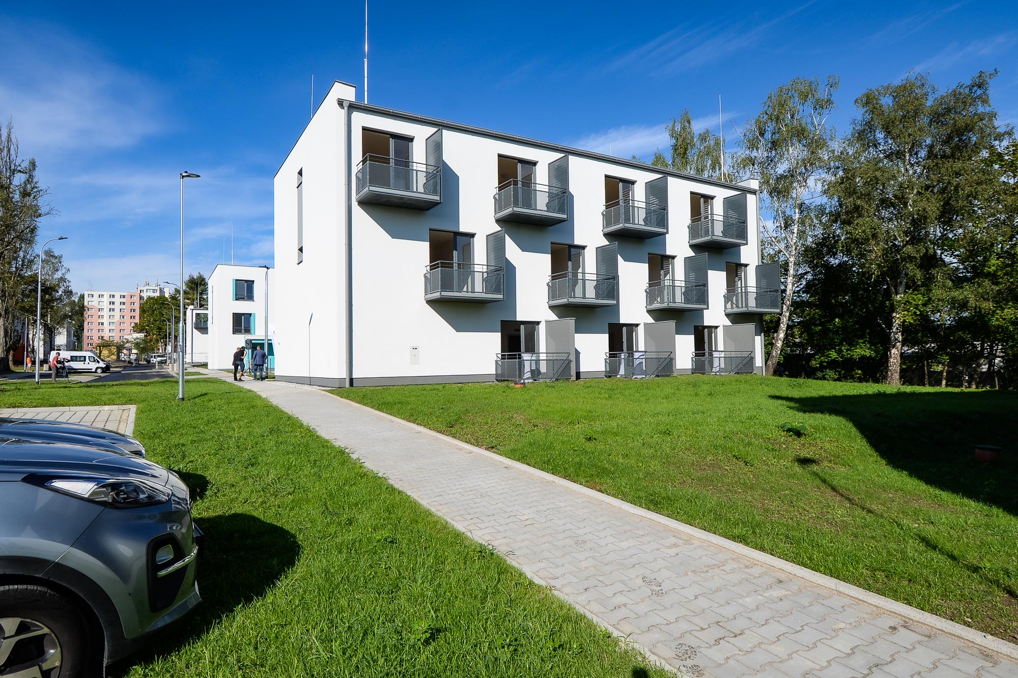 Plzeň postavila 18 bytových domů se 179 byty v lokalitě Zátiší (foto: M. Pecuch, 9.9.2022)