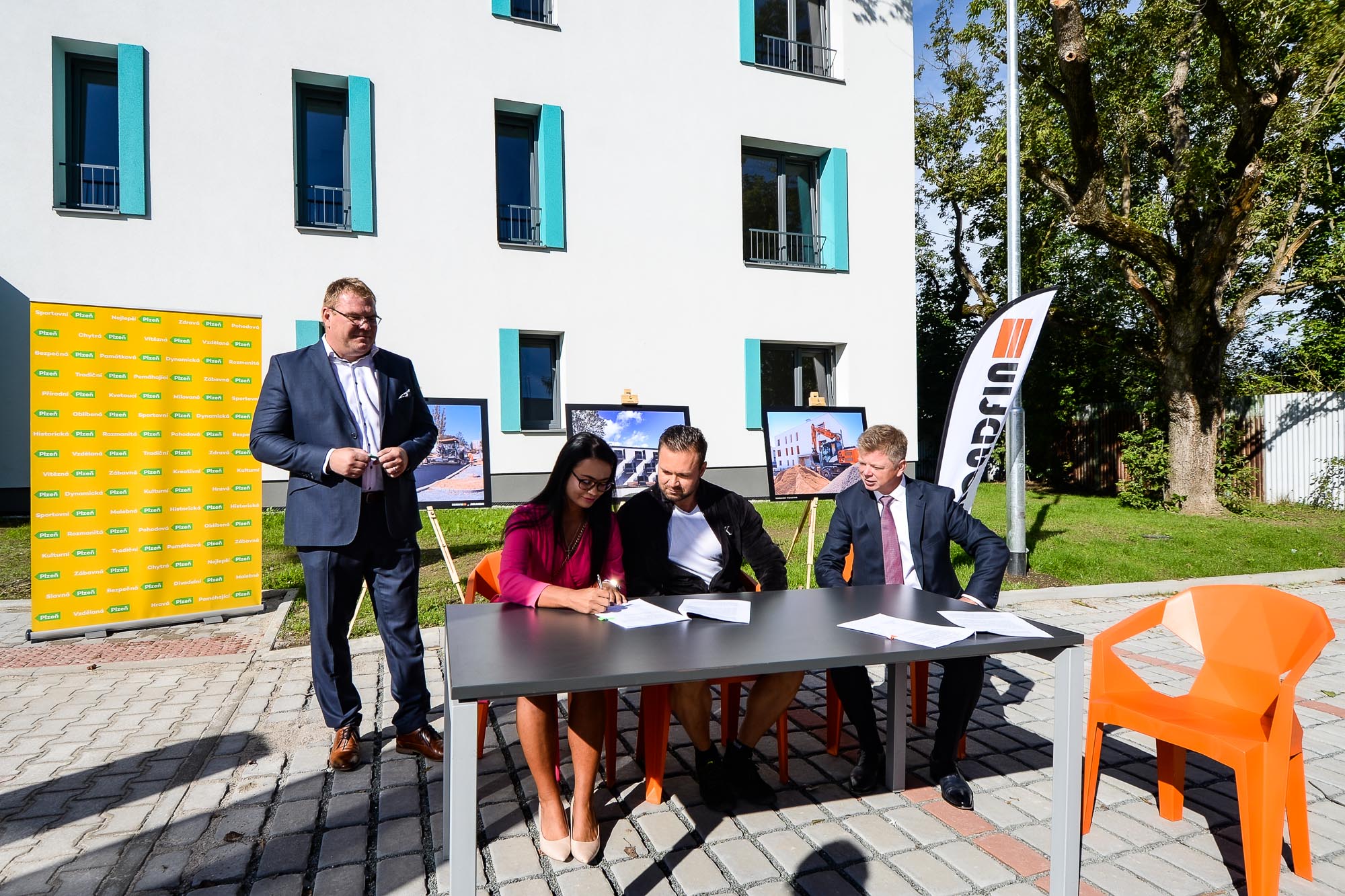 Plzeň postavila 18 bytových domů se 179 byty v lokalitě Zátiší (foto: M. Pecuch, 9.9.2022)