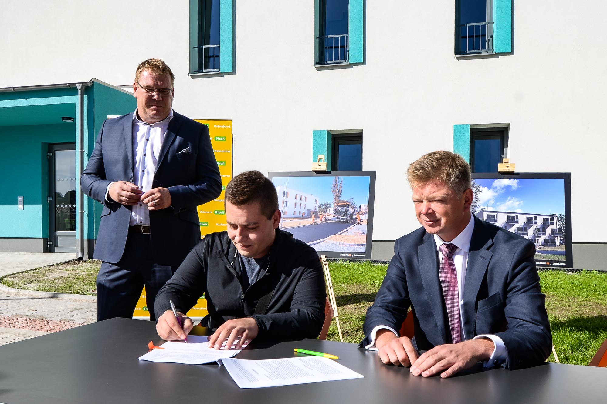 Plzeň postavila 18 bytových domů se 179 byty v lokalitě Zátiší (foto: M. Pecuch, 9.9.2022)