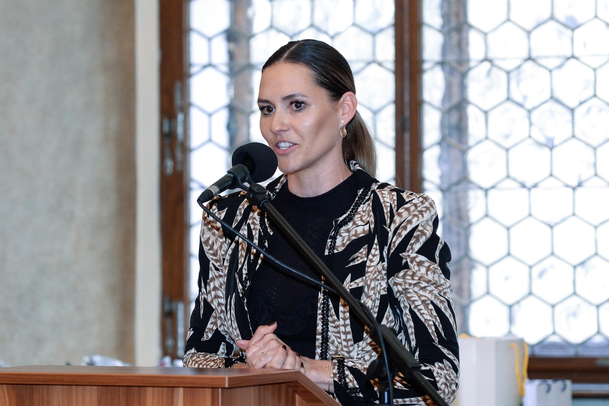 Plzeňské mistryně světa ze Storm Ballet zavítaly na plzeňskou radnici (foto: M. Pecuch, 20.9.2022)