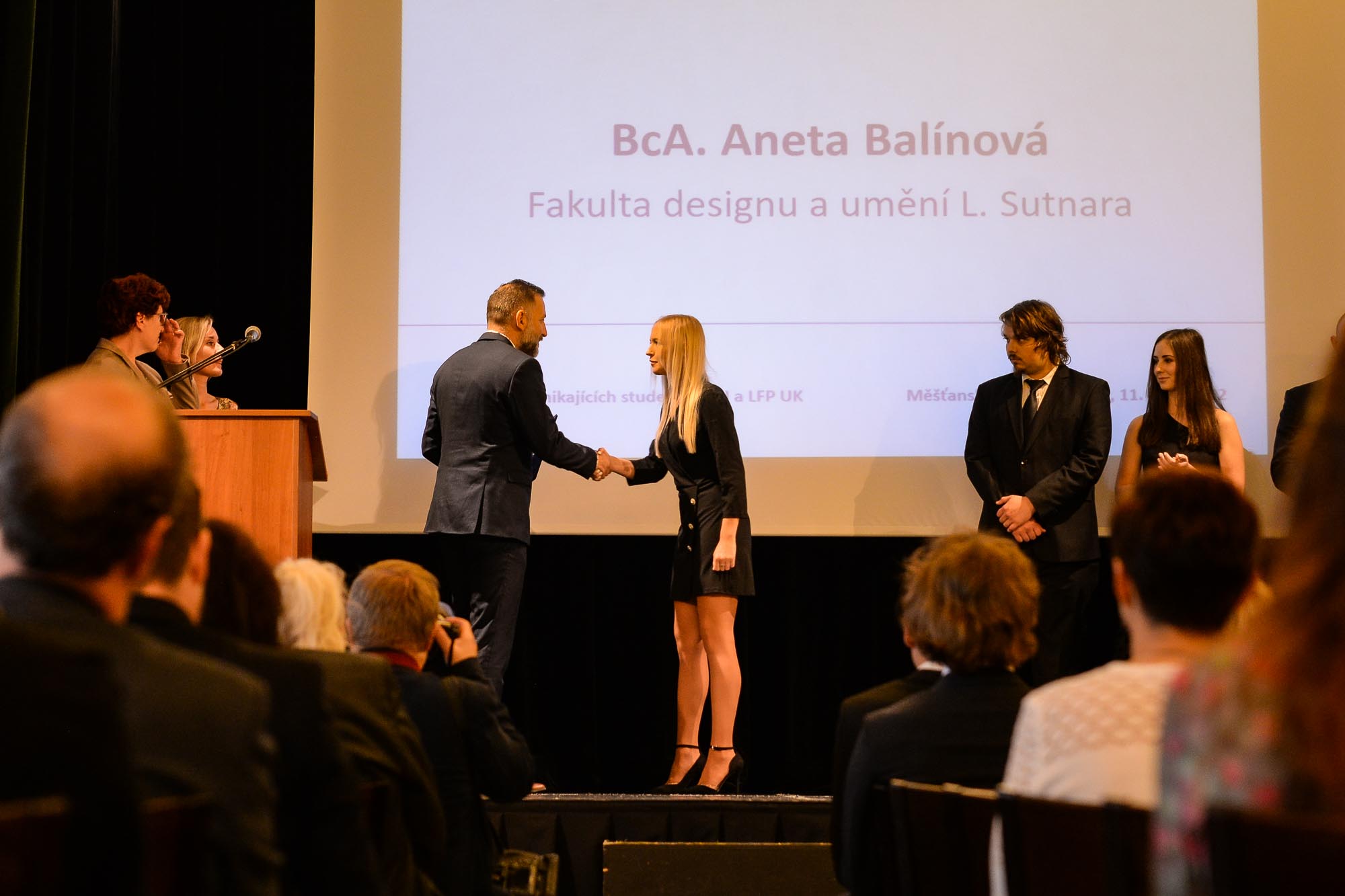 Předávání stipendia primátora města Plzně (foto: M. Pecuch, 11.10.2022)