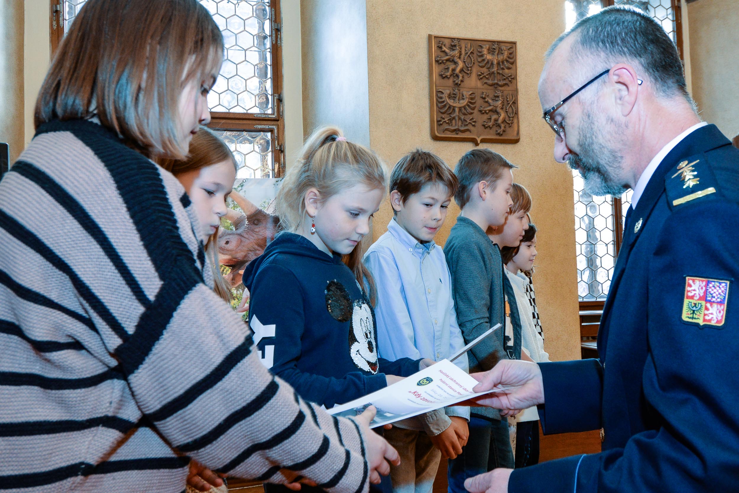 Konalo se slavnostní vyhlášení soutěže Kdy volat 150 (foto: M. Pecuch, 23.11.2022)