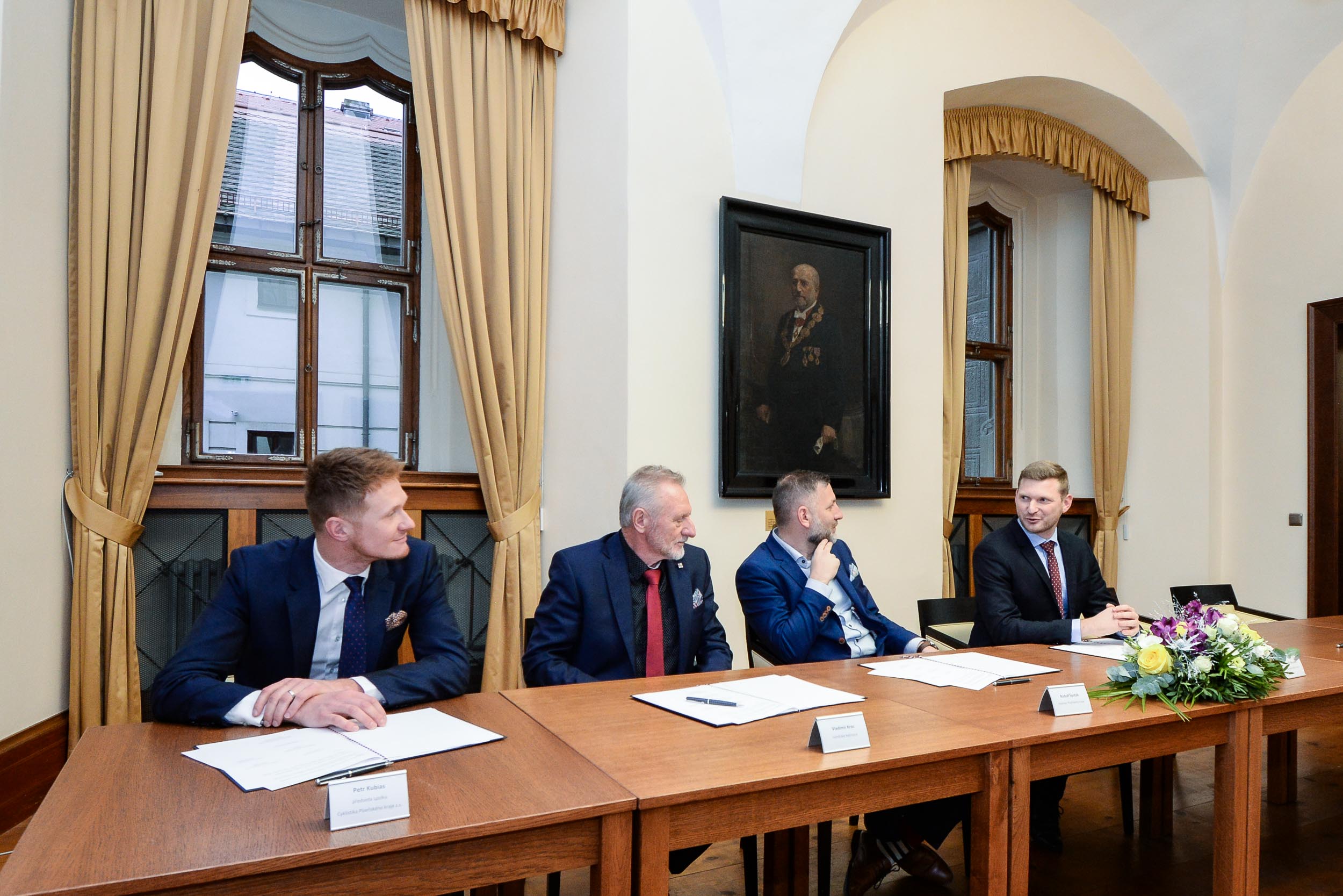 Plzeň a Plzeňský kraj podepsaly memorandum s Českým svazem cyklistiky a Cyklistikou Plzeňského kraje (foto: M. Pecuch, 6.12.2022)