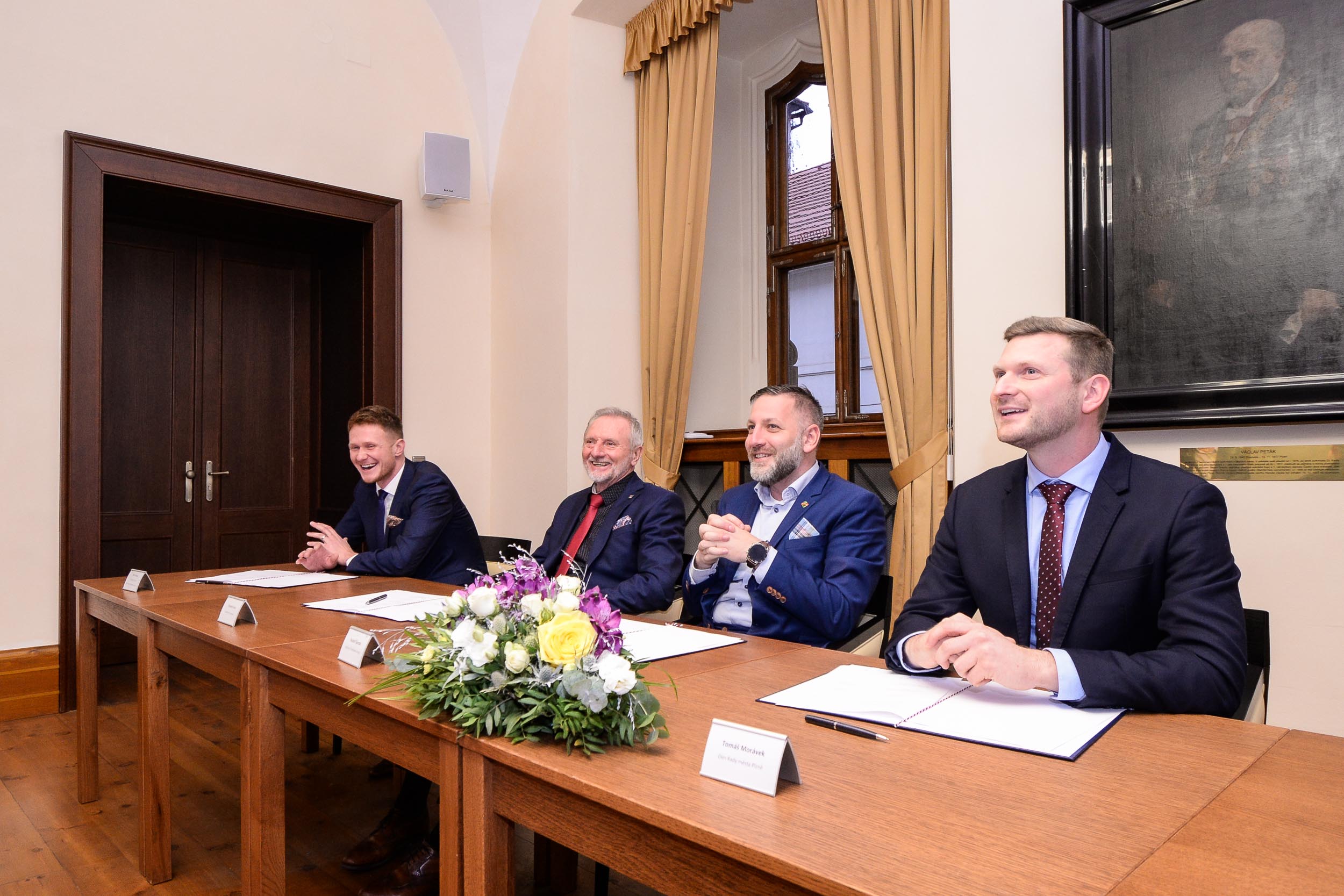 Plzeň a Plzeňský kraj podepsaly memorandum s Českým svazem cyklistiky a Cyklistikou Plzeňského kraje (foto: M. Pecuch, 6.12.2022)