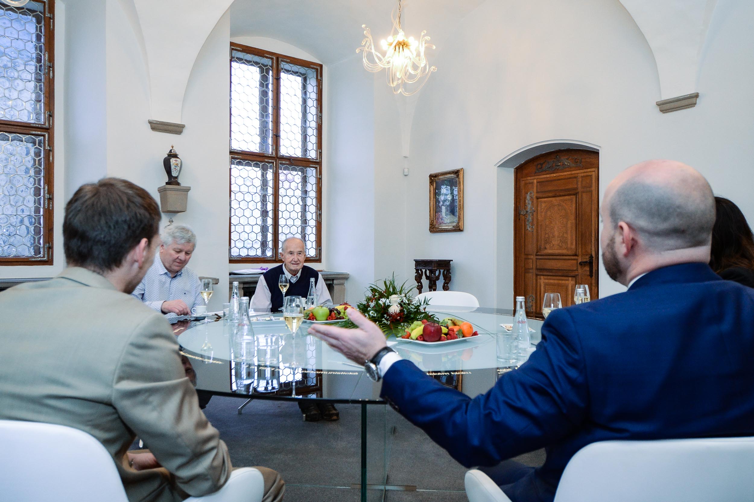 Mistr světa Rudolf Chroust oslavil pětadevadesátiny (foto: M. Pecuch, 9.1.2023)