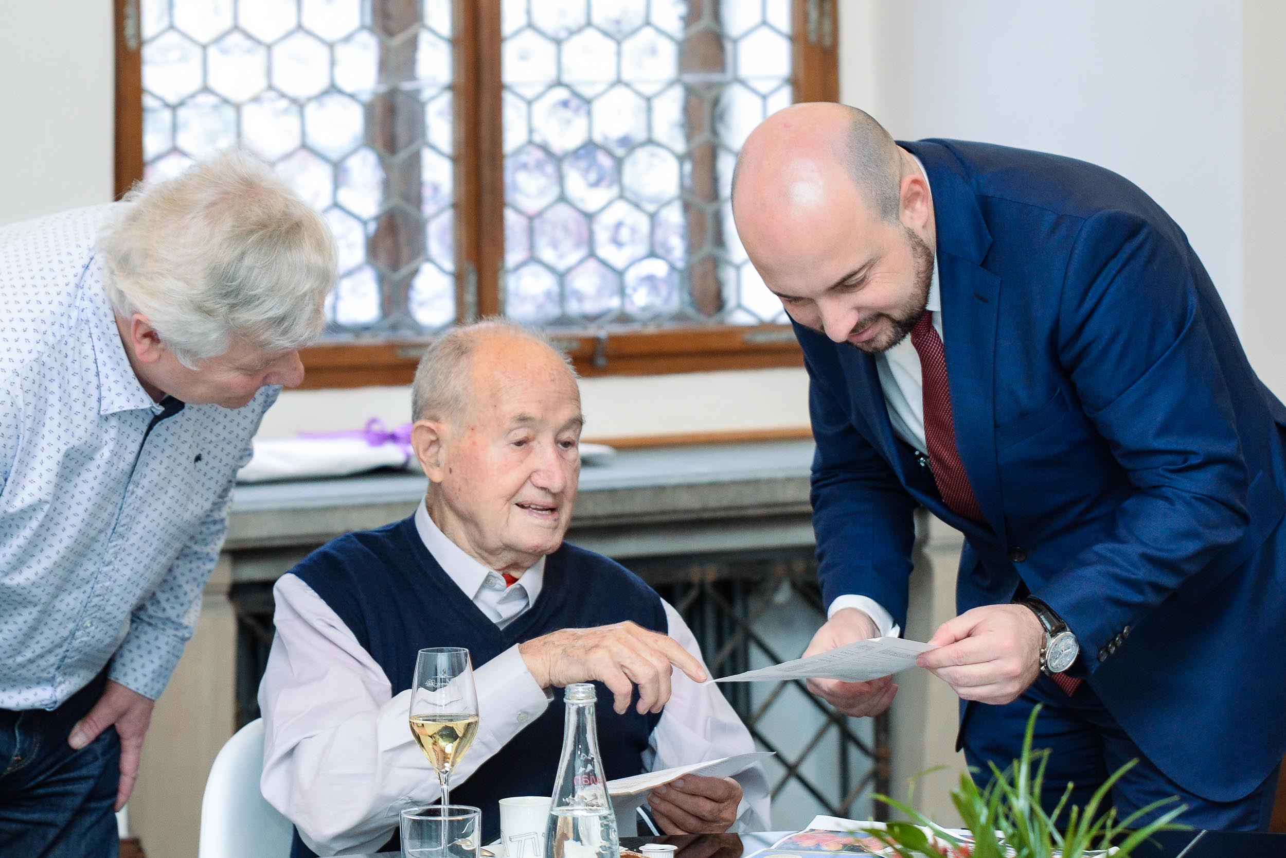 Mistr světa Rudolf Chroust oslavil pětadevadesátiny (foto: M. Pecuch, 9.1.2023)